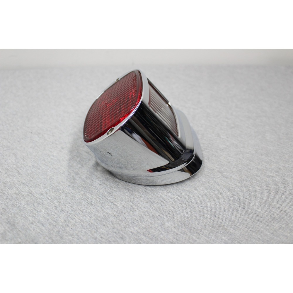 Harley‎ Davidson Tail Light Red Chrome Vintage Motorcycle Brake Lamp P21/5W